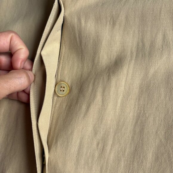 NWT Kate Hill Tan/Beige Silk Linen Luxury Blend 2-Piece Set Jacket & Pants Sz 10 - Picture 8 of 15